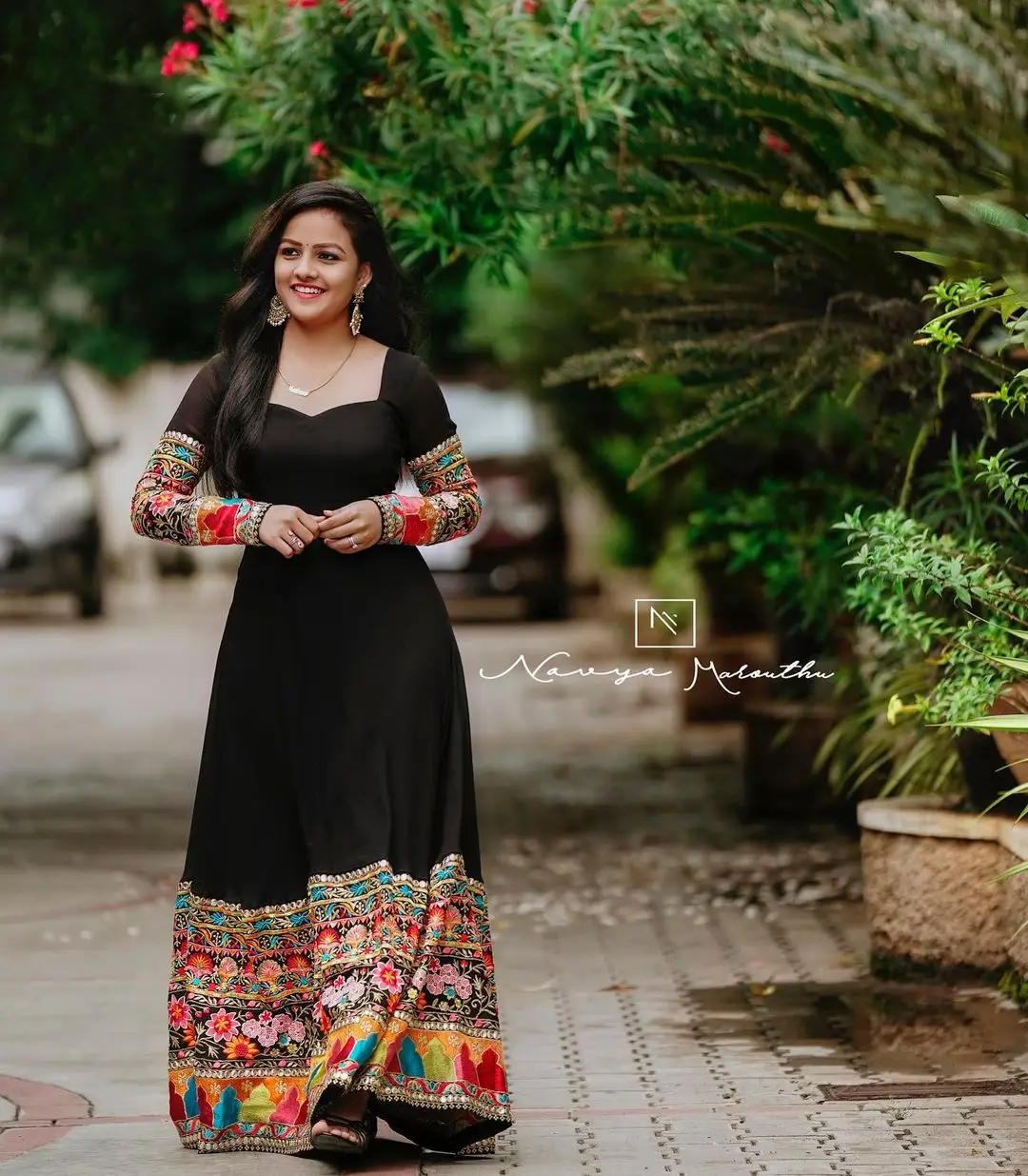 Telugu Girl Vaishnavi Chaitanya Wearing Black Gown